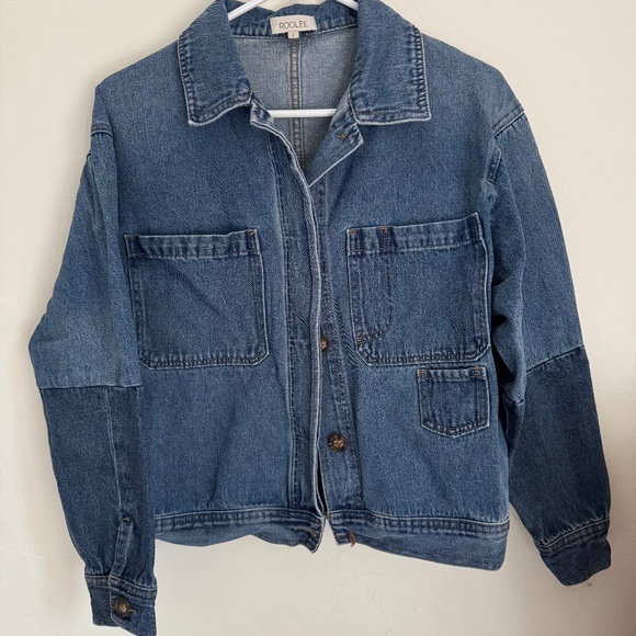 Roolee Multi-Toned Denim Jacket | Size S - Picture 1 of 7